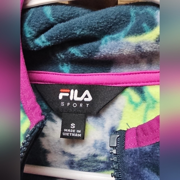 Fila Pullover Hooded Fleece Sz S - Picture 11 of 11